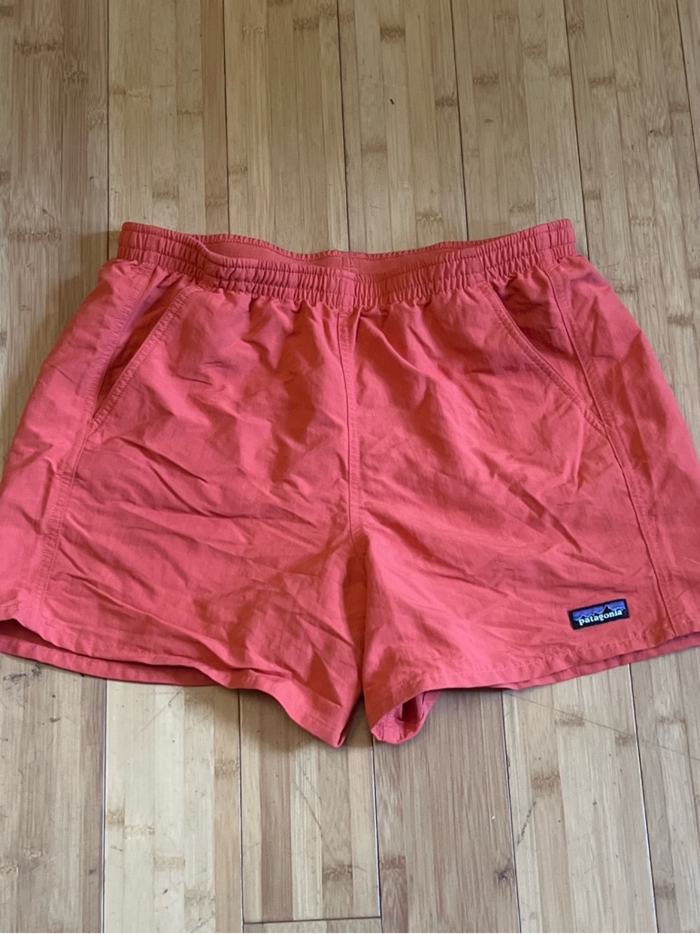 Patagonia Women’s Coral-Red Baggies Shorts